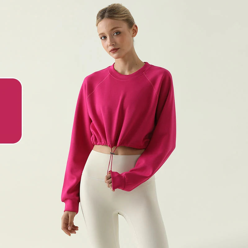 Autumn Women's Athletic Crewneck Yoga Sportswear Top