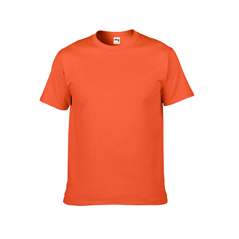 Custom Heavyweight Cotton Round Neck T-Shirt with Logo