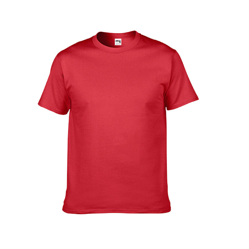 Custom Heavyweight Cotton Round Neck T-Shirt with Logo