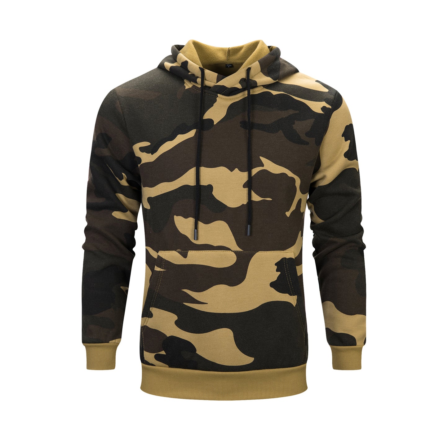 Men's Camouflage Hooded Pullover Athletic Casual Top
