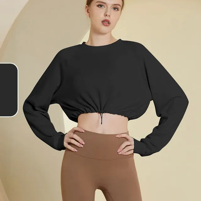 Autumn Women's Athletic Crewneck Yoga Sportswear Top