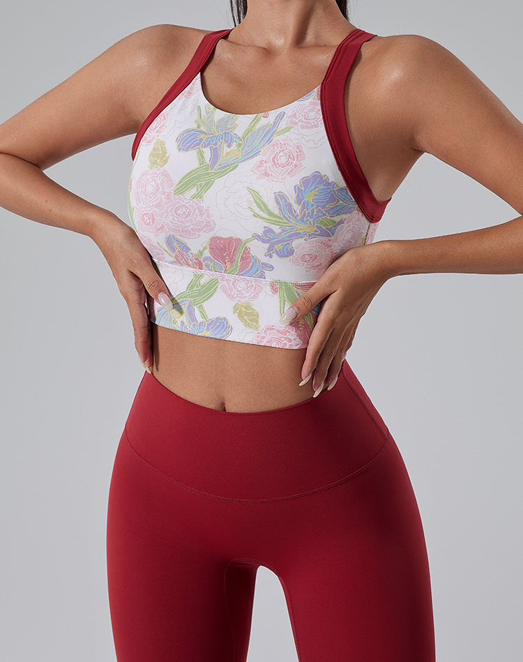 Women's Athletic Joggers and Seamless Yoga Bra Tank Tops