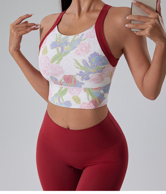 Women's Athletic Joggers and Seamless Yoga Bra Tank Tops