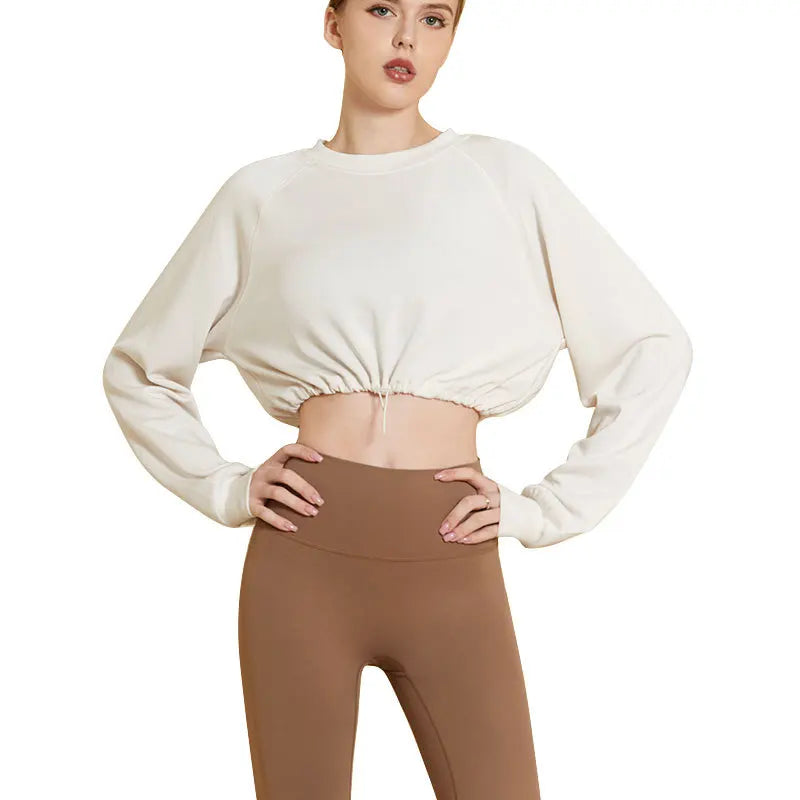 Autumn Women's Athletic Crewneck Yoga Sportswear Top